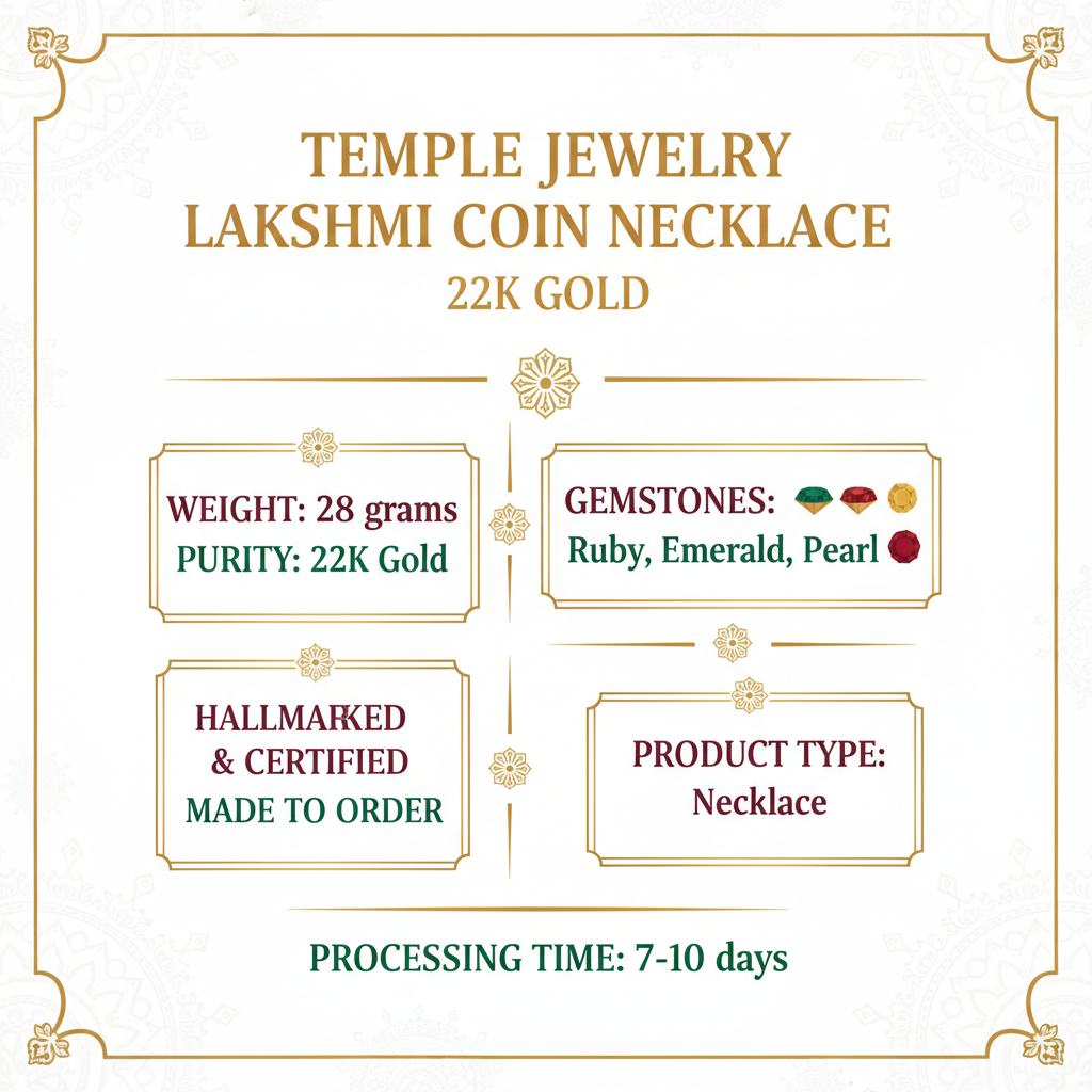 Temple Jewelry Specification Card