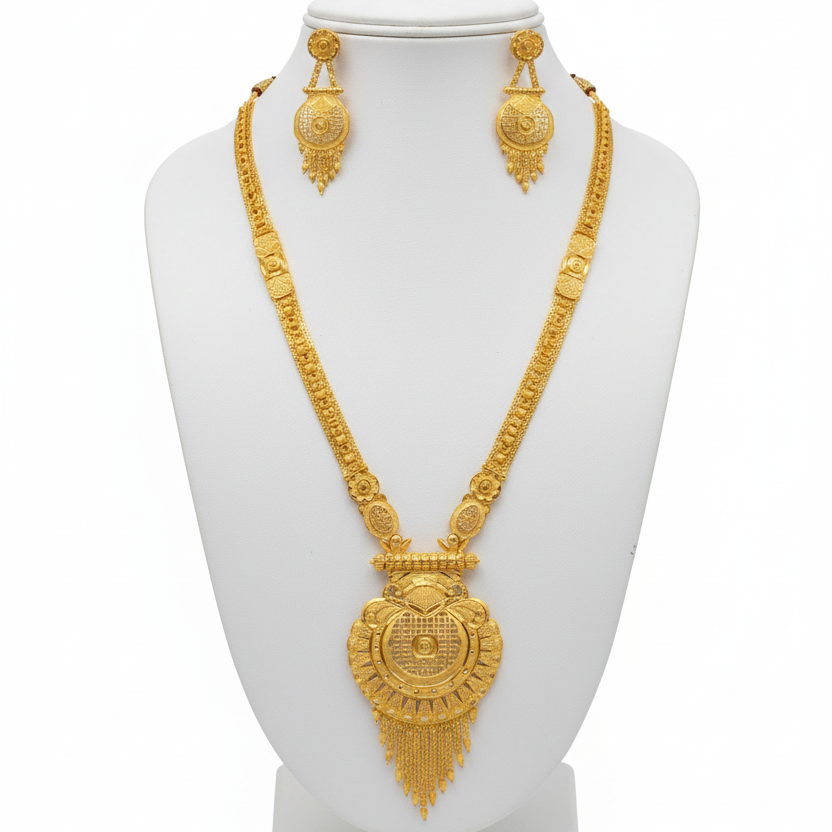 Temple Long Necklace Mannequin Display
