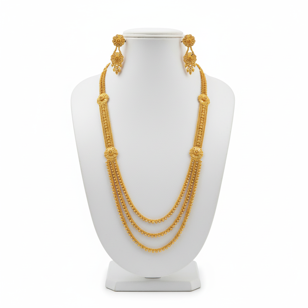 Three-Strand Necklace Mannequin Display