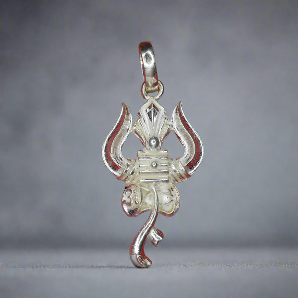 Trishul Silver Pendant,