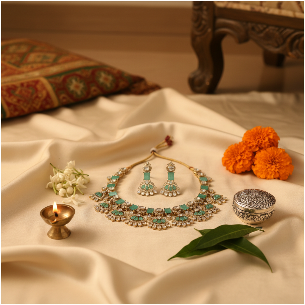 Turquoise gemstone jewelry lifestyle image