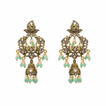 Victorian Kundan Chandbali Jhumka 