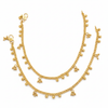 White Background Anklet - Ghungroo Bell