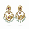 White Background - CZ Ruby Chandbali
