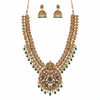 White Background Flat Lay - Lakshmi Temple Haram Set