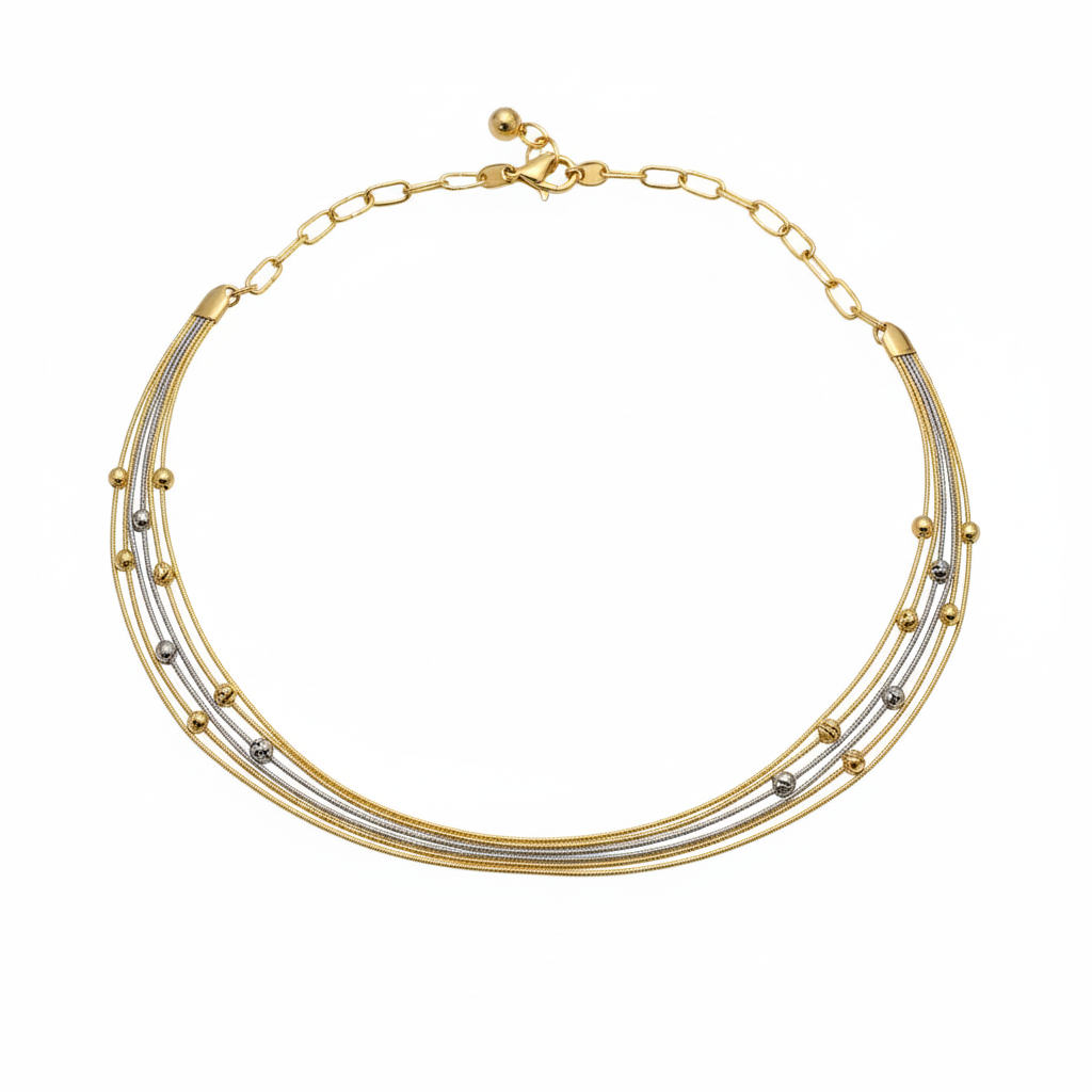 White background necklace image 2