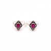 White background - Ruby toe rings