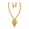 White background temple necklace