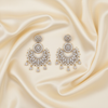 White Diamond Chandbali - Flat Lay