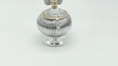 Silver Plated Kumkum Sindoor Box