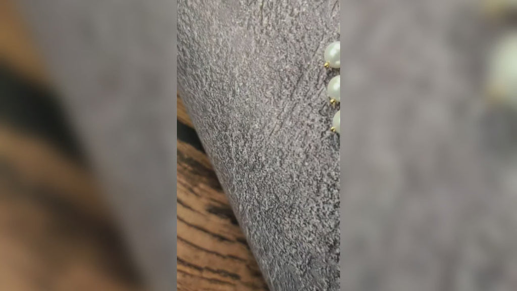 American Diamond Pendant Set with Pearls - 24K Gold Plated Bridal Jewelry