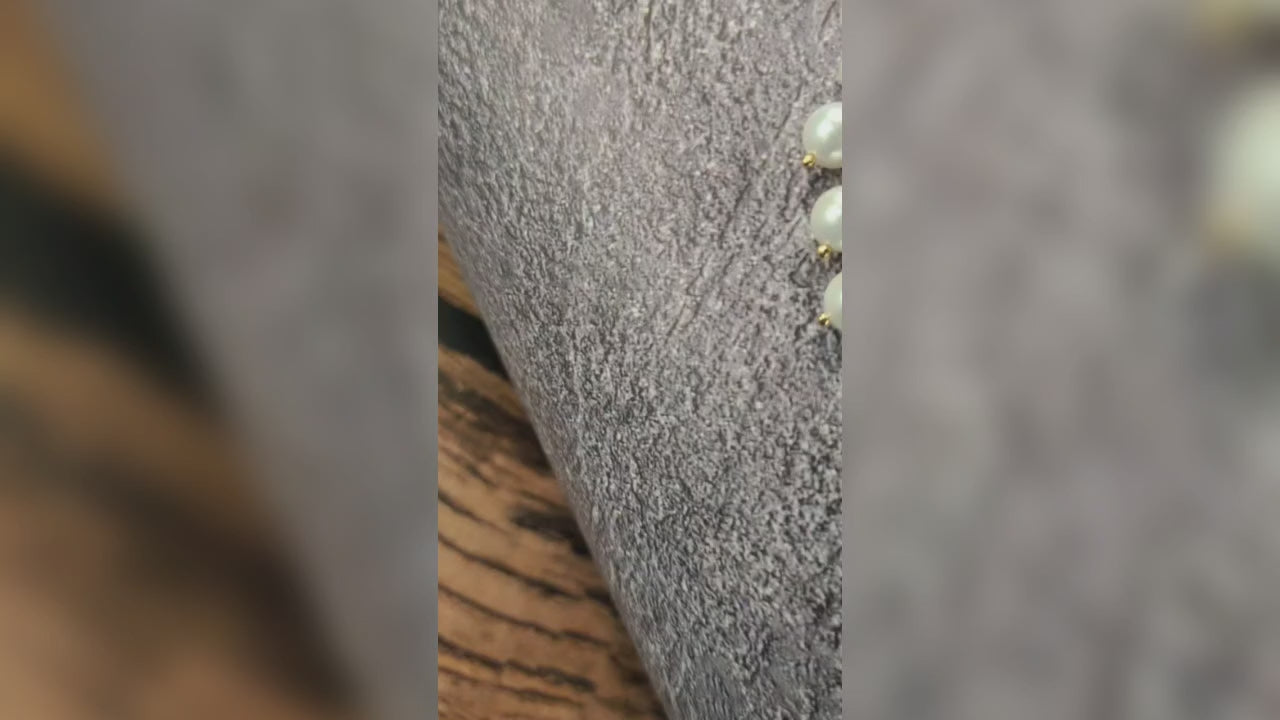 American Diamond Pendant Set with Pearls - 24K Gold Plated Bridal Jewelry