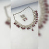 Royal Finish Necklace Set With Moissanite Polki And Ruby,EmeraldS By Asp Fashion Jewellery