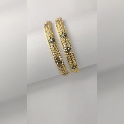 One Gram Gold Plated Bangles For Daily Use By Asp Fashion Jewellery