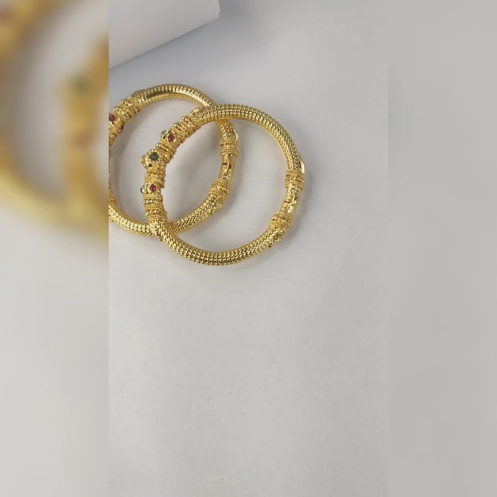 One Gram Gold Kankanalu Bangles for Women - Traditional South Indian Wedding Jewellery