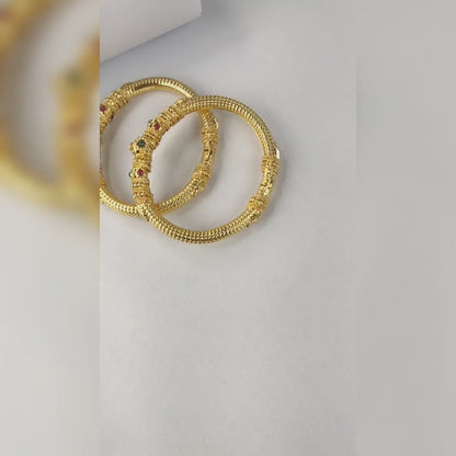 One Gram Gold Kankanlu Bangles By Asp Fashion Jewellery
