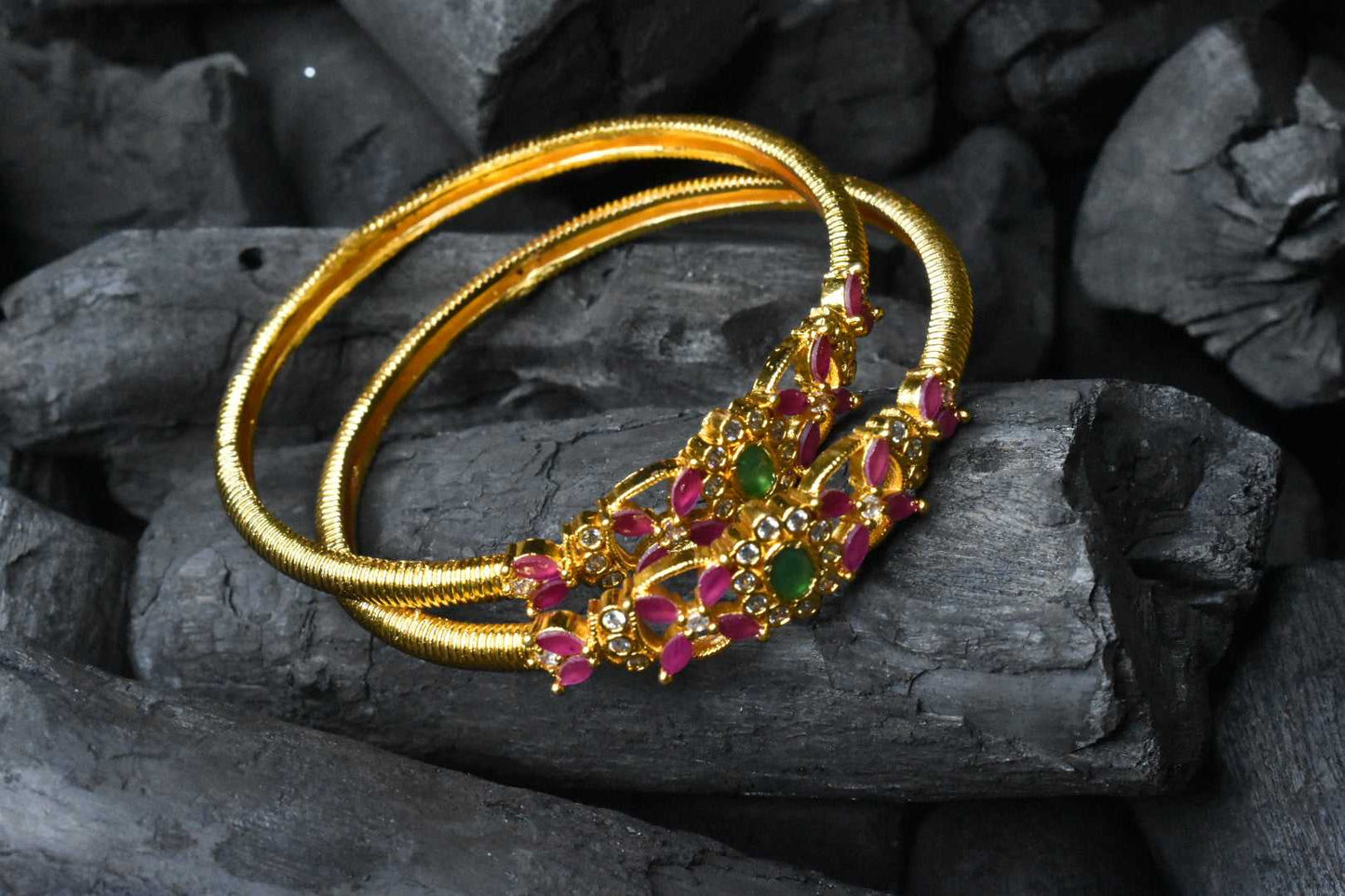 Stylish One Gram Gold Kada Bangles