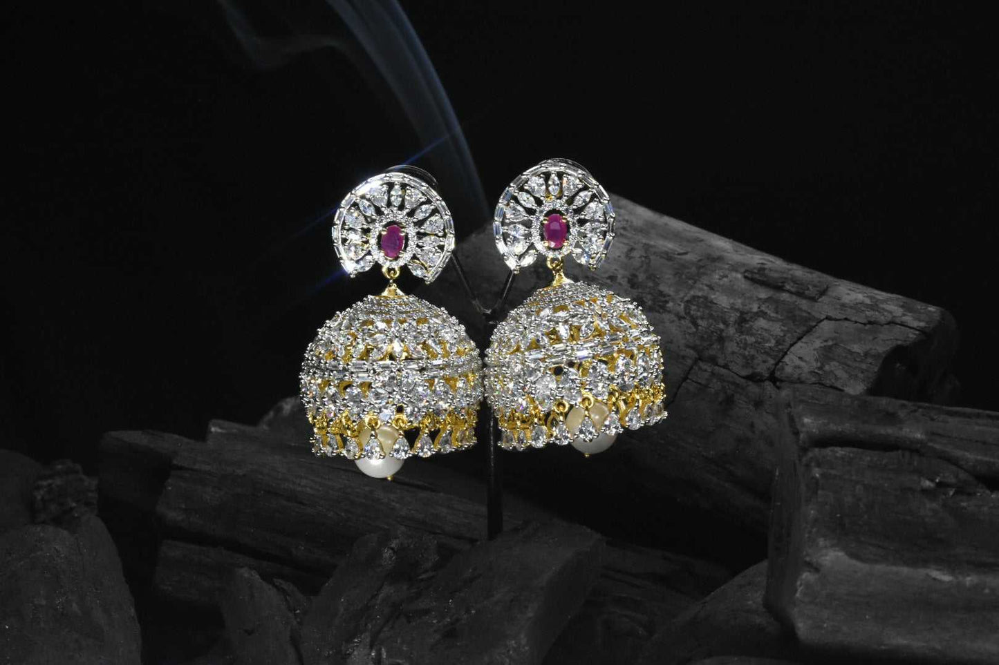 Aubrey American Diamond Jhumka