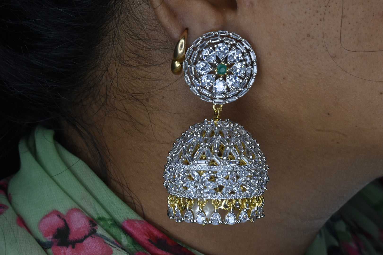 Mrinal American Diamond Earrings