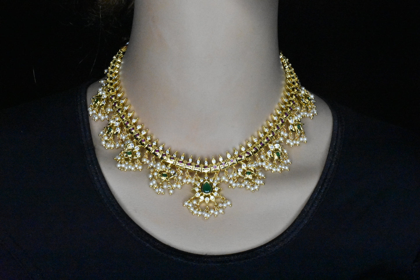 Traditional Guttapusalu Necklace Set