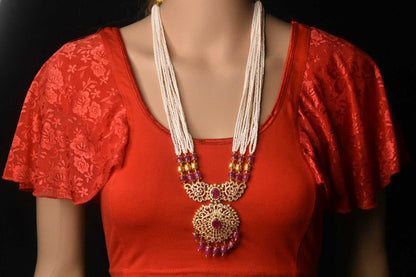 Cz Pendent Set Rani Haram