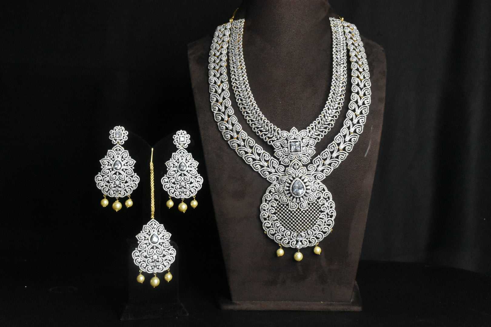 Shinita American Diamond Layered Necklace