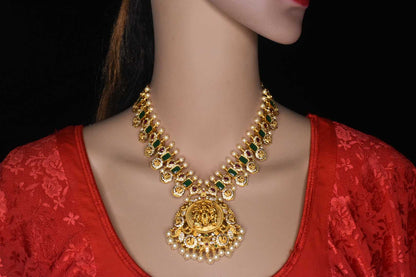 Beautifully Crafted Ram Parivar Short Necklace Set