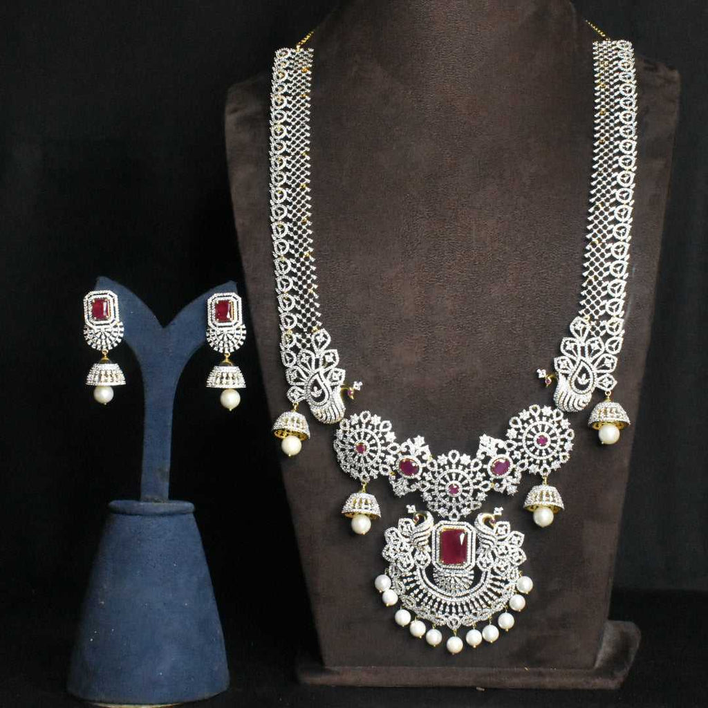 Finely Crafted American Diamonds Necklace Set