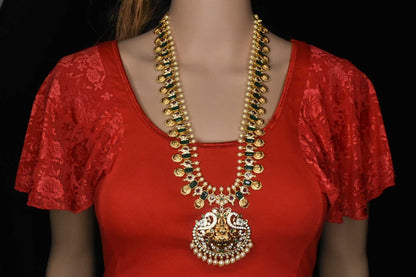 Goddess Laxmi Long Necklace Set