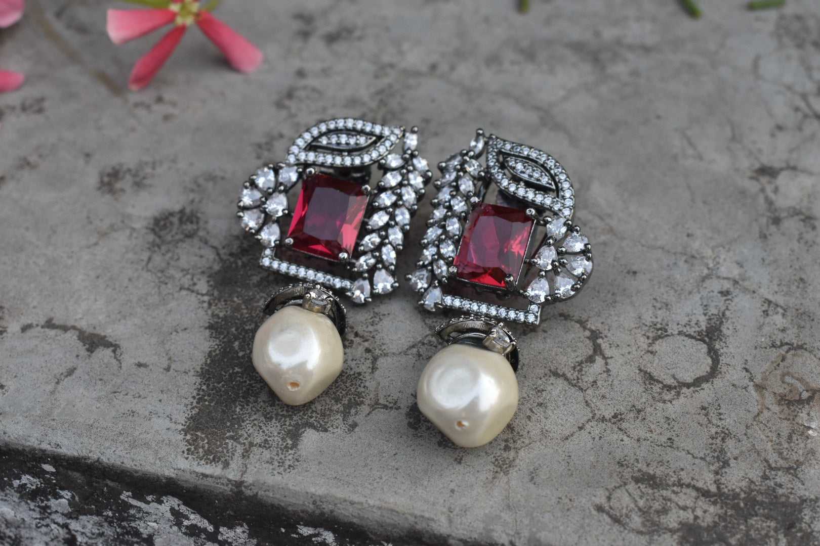 Victorian American Diamonds Studs