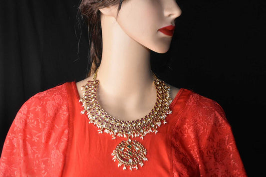 Exquisite Royal Kundan Necklace with earings