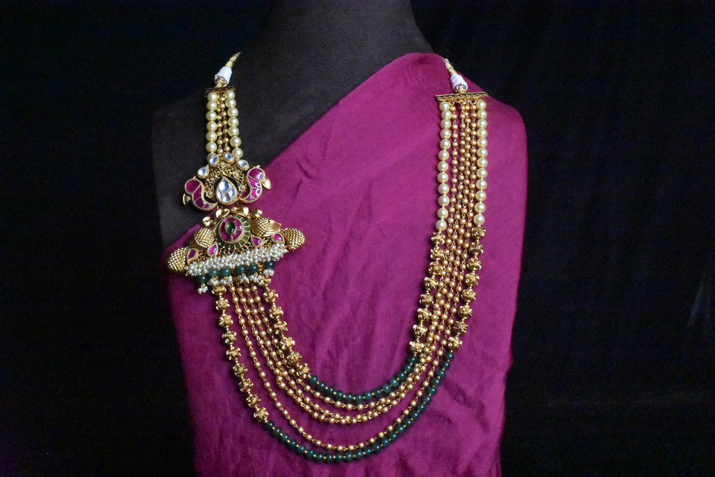 Antique Finish Beaded Haram