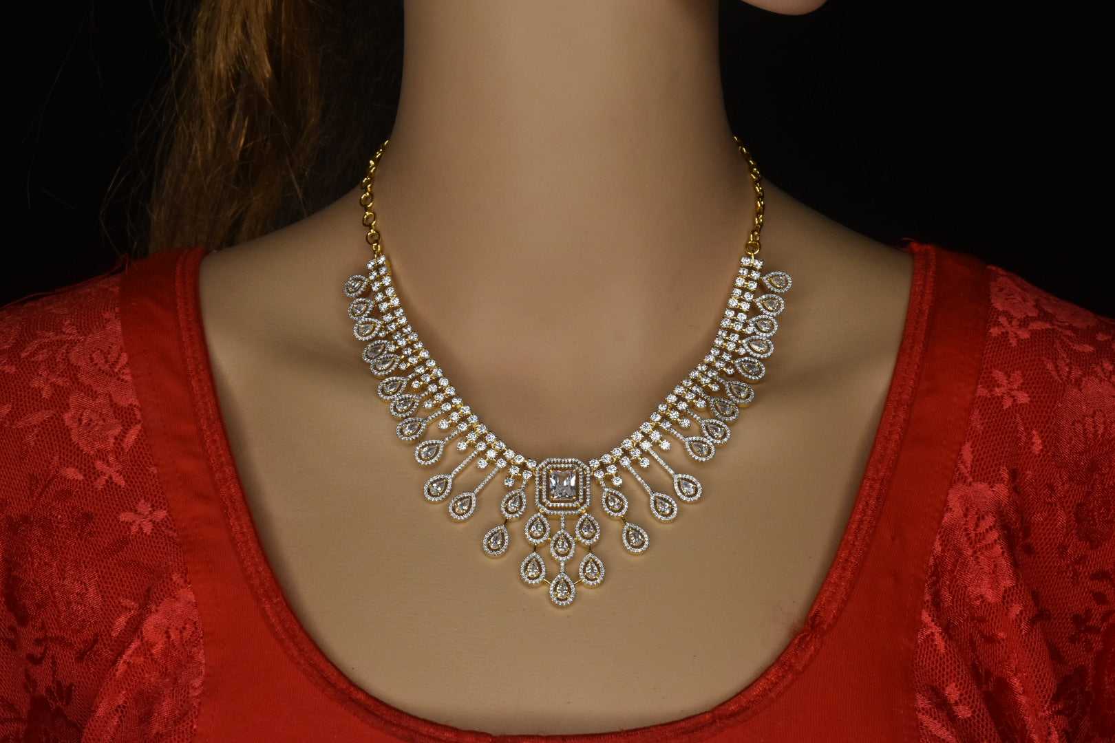 Beautiful American Diamonds Necklace set