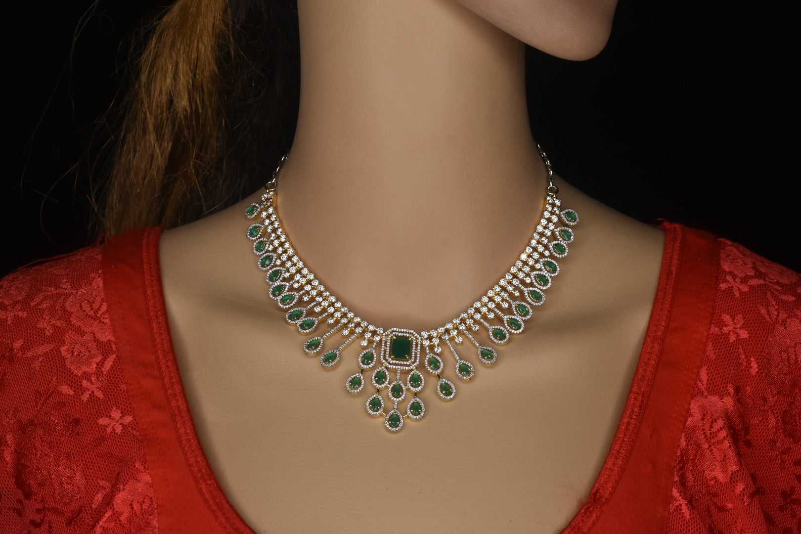 Beautiful American Diamonds Necklace set