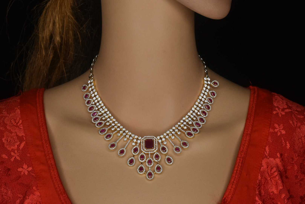 Beautiful American Diamonds Necklace set