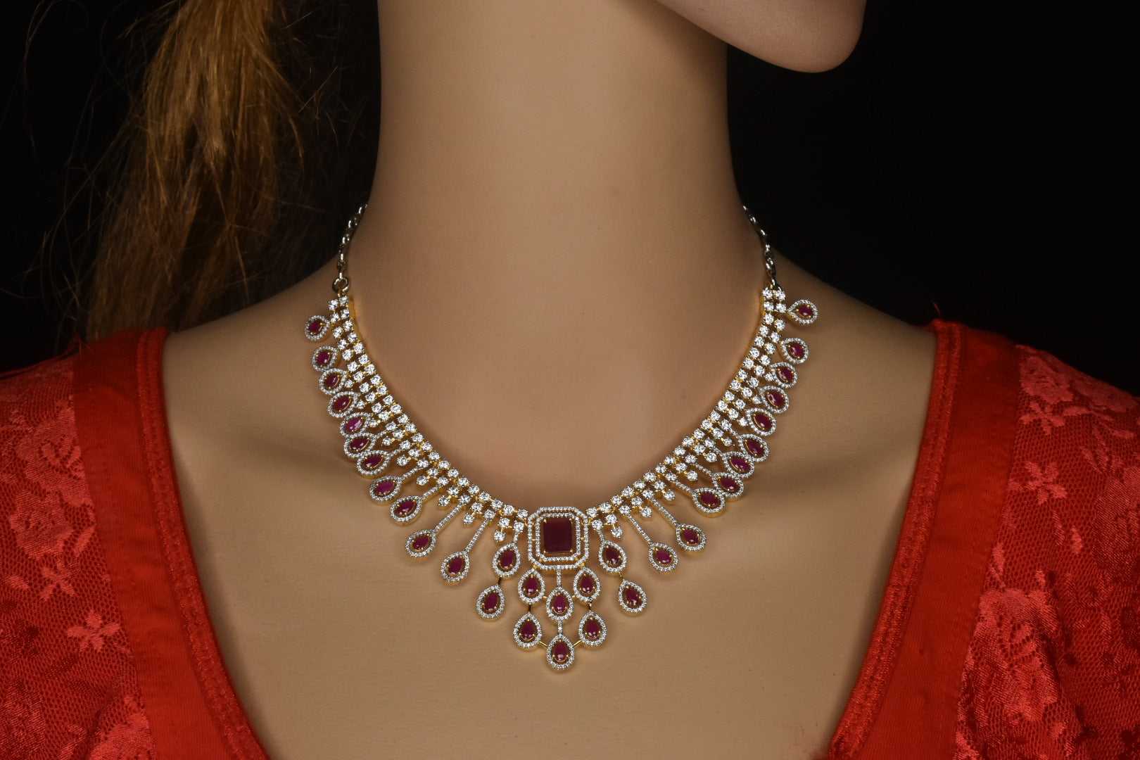 Beautiful American Diamonds Necklace set