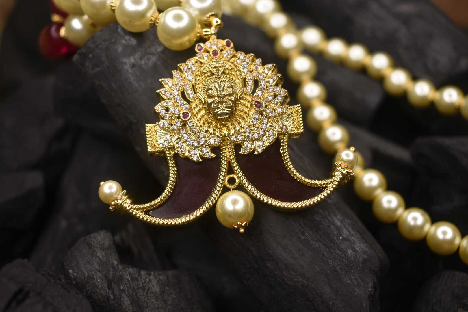 One Gram Gold Puligoru Pendent For Groom