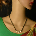 South Indian Gold Plated Cz Golden Ball Mangalsutra