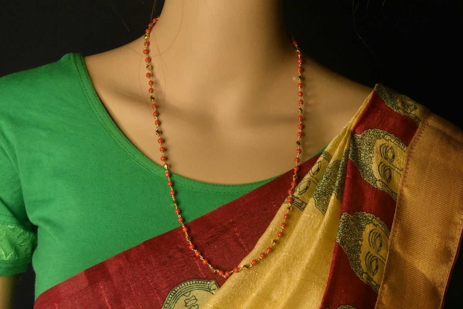 One Gram gold chain of coral