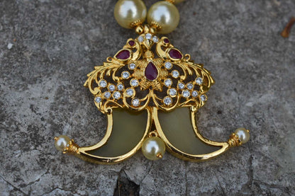 One gram gold puligoru pendant Mala for groom