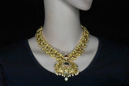 Antique gold Nakshi Necklace set