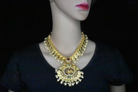 Antique gold Narayani kasu Necklace