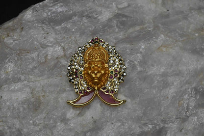 One Gram Gold Narasimha Swamy Puligoru pendant