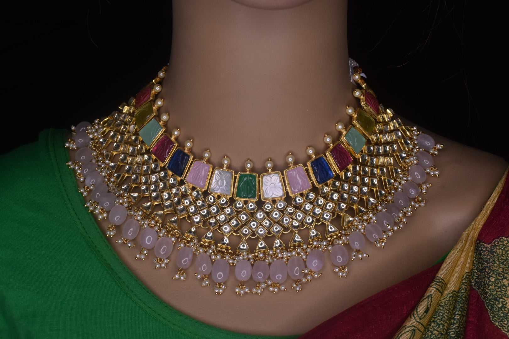 polki And Navratna Stone's Choker