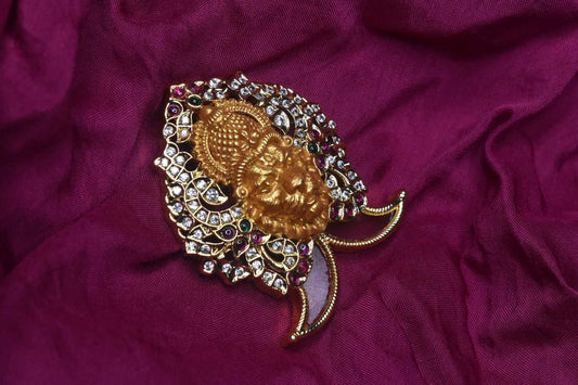 One Gram Gold Narasimha Swamy Puligoru pendant