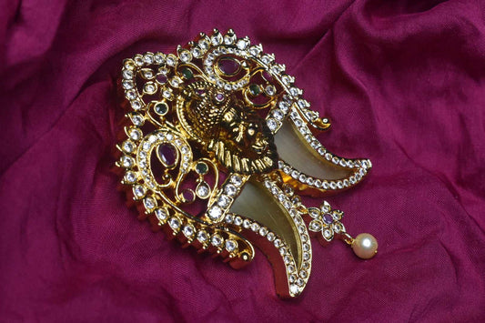 One Gram Gold Narasimha Swamy Puligoru pendant
