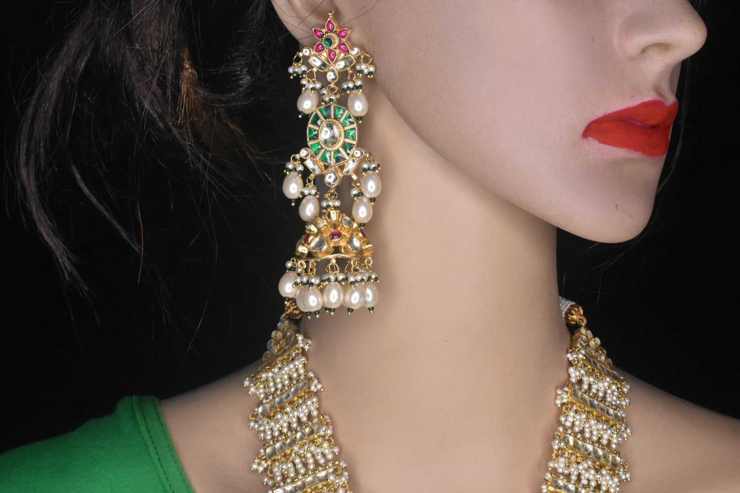 kundan Handmade Rani Haram