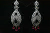 One Gram Gold American Diamond Studded Chandelier Earring