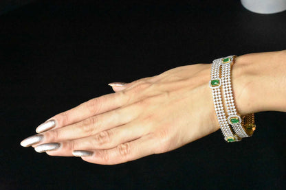 Vibrant American Diamond Bangles Set By Asp Fashion Jewellery 