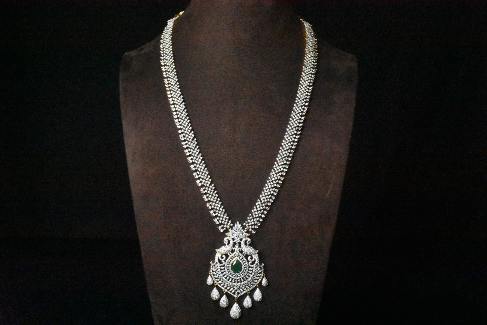 American Diamond Necklace Earring Set